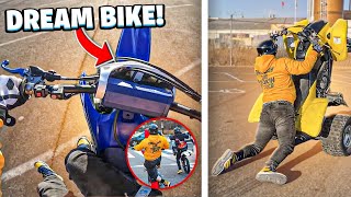WHEELIES ON MY DREAM DIRTBIKE!! *YZ450F*...