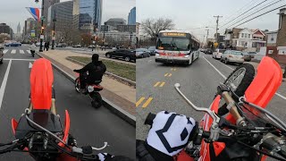 2021 CRF150RB WHEELIES THROUGH THE CITY!!...