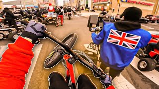 WHEELIES THROUGH DIRTBIKE PACK ON MY LH1!!...