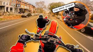 HE WANTED THE SMOKE!! *CRF150R BATTLE!*