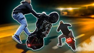CRAZY HARLEY WHEELIES/BURNOUTS DURING RIDEOUT!!