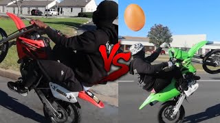 85 DIRTBIKE WHEELIE BATTLE!! *LOSER WALKS IN...