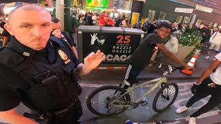 TIMESQUARE AT NIGHT!! *WE ALMOST GOT LOCKED UP*