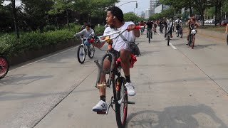 CRAZY NYC RIDEOUT WITH NO FRONT WHEEL!!