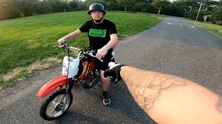 LITTLE BROTHER FIRST TIME RIDIN A CLUTCH...
