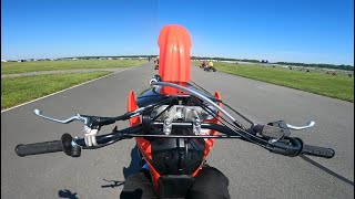 DIRTBIKES WHEELIE ON RACETRACK!! *GOPRO POV PT 1!*