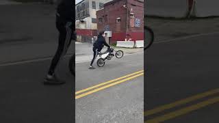 KX65 SEAT STAND WHEELIES #SHORTS