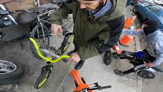 HE WANTED TO TRADE HIS WALMART BIKE FOR MY...