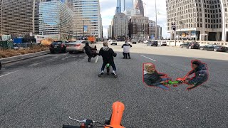 WE TOOK OVER THE CITY ON MINI DIRTBIKES!!