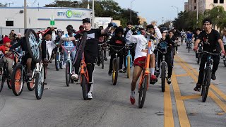 MIAMI BIGGEST PEDAL BIKE RIDEOUT!!