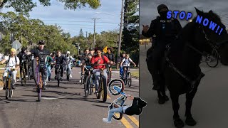 ST PETE RIDEOUT!! *P2* CAUGHT BY HORSE COPS..