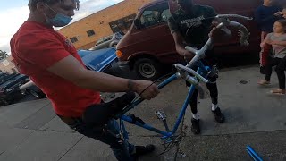 WE DID THIS TO HIS NEW BIKE!!