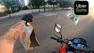 UBER EATS ON MY BROZZ 250!!