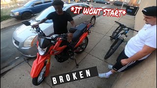 MY NEW DIRTBIKE WILL NOT START!!