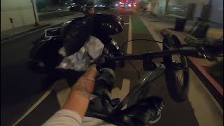 RIDING DTLA AT NIGHT SOLO! CRAZY *LA VLOG*