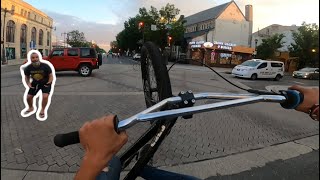 HE TRYED TO TAKE HIS BIKE!!?