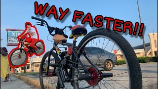 I MADE THE MOTOR BIKE FASTER!!
