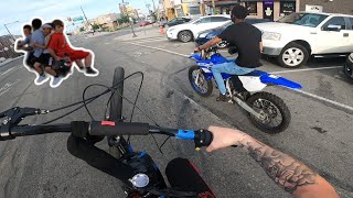 MOTOR BIKE VS DIRTBIKE!! *WE FIXED IT!*