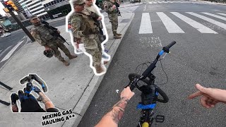 I LET THE NATION GUARD RIDE MY MOTOR BIKE!!?