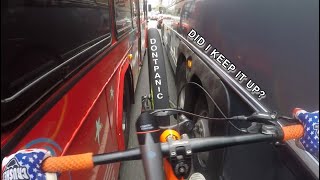 STUCK IN BETWEEN 2 BUSES *INSANE*