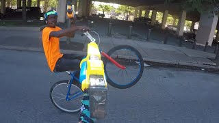 WATER GUN FIGHT WHILE WHEELING!!