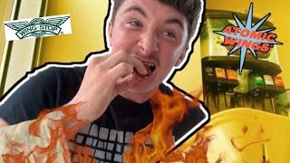 EXTREMELY HOT! ATOMIC HOT WINGS! WING STOP...