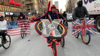 LONGEST NO HAND WHEELIE THROUGH NYC!!