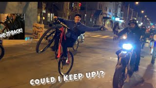 PEDAL BIKES KEEPING UP WITH DIRTBIKES!! (MIKE...