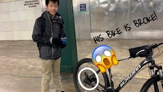 MIKES BIKE BROKE!!