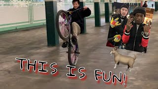 TEACHING MIKE HOW TO WHEELIE!! (WE MET LIL UZI!)