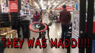 WHEELIE IN EVERY STORE WE SAW!!WE GOT KICKED...
