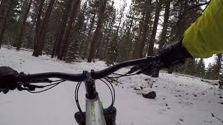 Kingsbury Stinger Trail in Snow - Lake Tahoe...