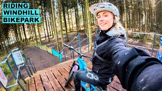 MY FIRST TIME AT WINDHILL BIKE PARK// WET...