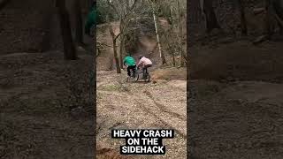 HEAVY CRASH ON A TWO MAN SIDE HACK BIKE!