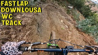 ENDURO BIKE VS DH WORLD CUP TRACK!!! (HOT LAP)
