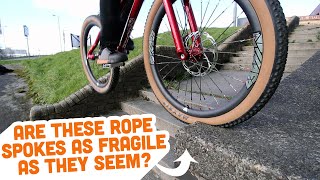 How Much Punishment Can Rope Spokes Take?