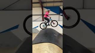 KARA BEAL FIRST MOUNTAIN BIKE TRICK!