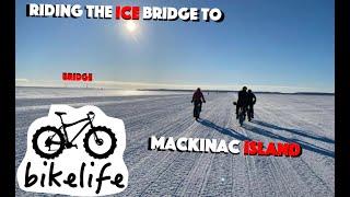 Crossing the Ice Bridge to Machinac Island -...