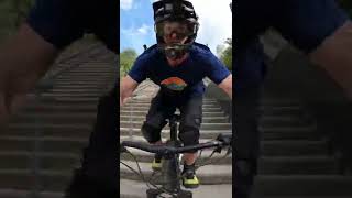 RIDING MTB FULL SPEED DOWN A STAIR SET!