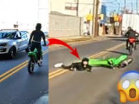 HE FELL HARD ON BRAND NEW KX100!!