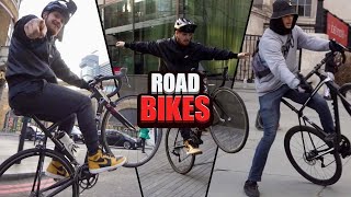 ROAD BIKE WHEELIE BATTLE