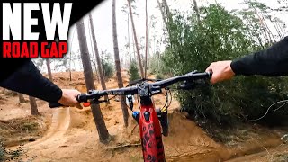 RIDING THE MEGA NEW ROAD GAP ON MY E-BIKE!!