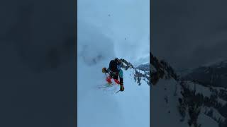 Snow bombed by friends above is always fun ...