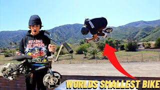 I 360 FRONT FLIPPED THE WORLDS SMALLEST BIKE