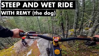 RIDING STEEP AND WET TRAILS ON MY OWN - EXT...