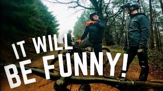 RIDING MOUNTAIN BIKES IN THE WET !