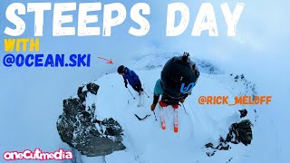 Steeps Day with @ocean.skii on Blackcomb ...