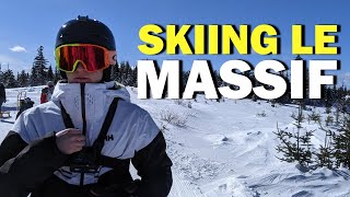 Skiing At Le Massif | Highest Vertical In The...