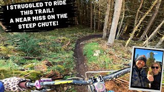 This trail was gnarly and I struggled to ride...