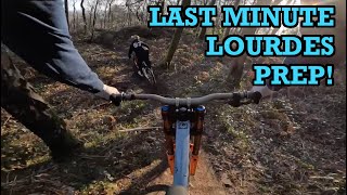 LAST MINUTE LOURDES LAPS WITH THE DOG!